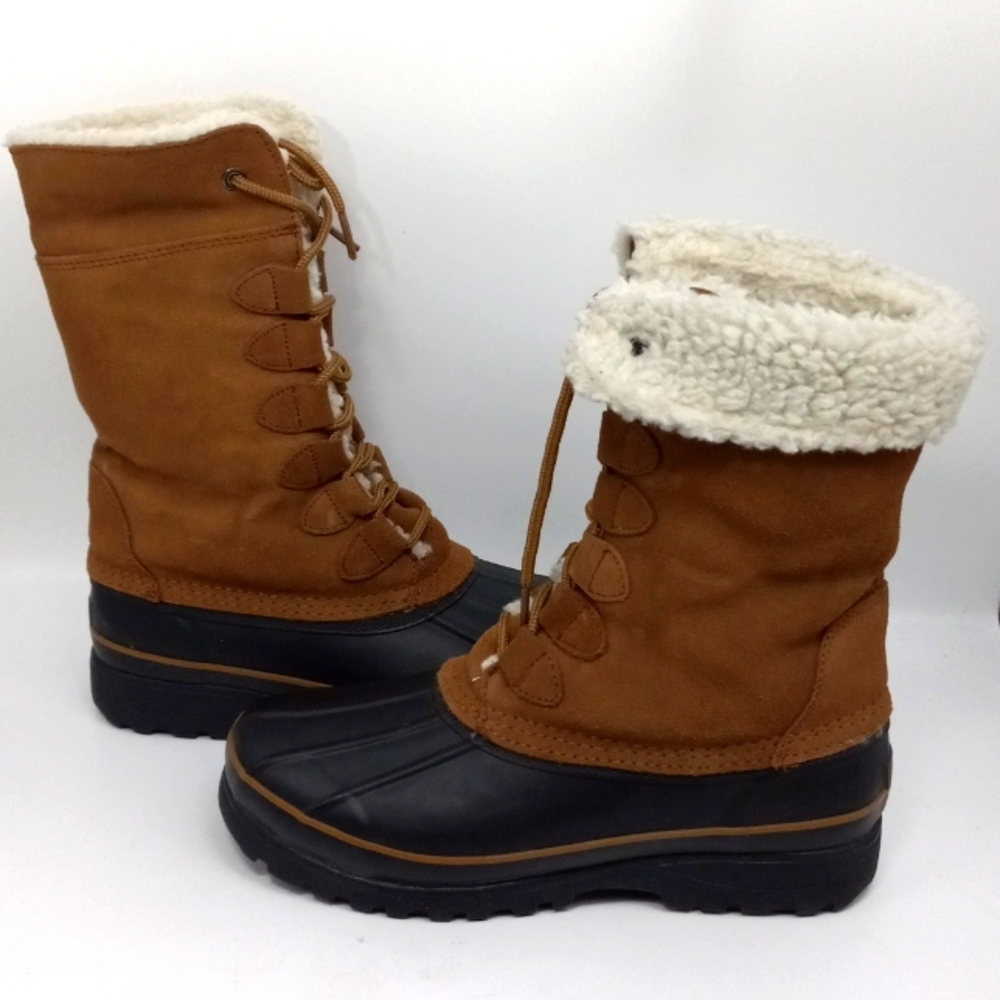 BASS CARIBOU SHERPA LEATHER WINTER BOOT